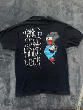 Vintage 90s Bad Boy Club Take A Good Hard Look Graphic Single Stitch T-Shirt